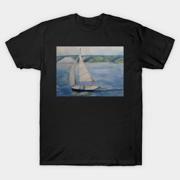 Sailing in Alexandria T-Shirt by Sandraartist